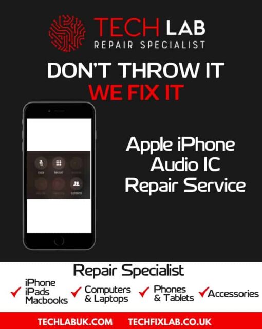 iPhone Audio IC Audio problem Speaker Greyed Out Repair Service