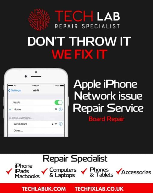 iPhone No Network No service Baseband Repair Service