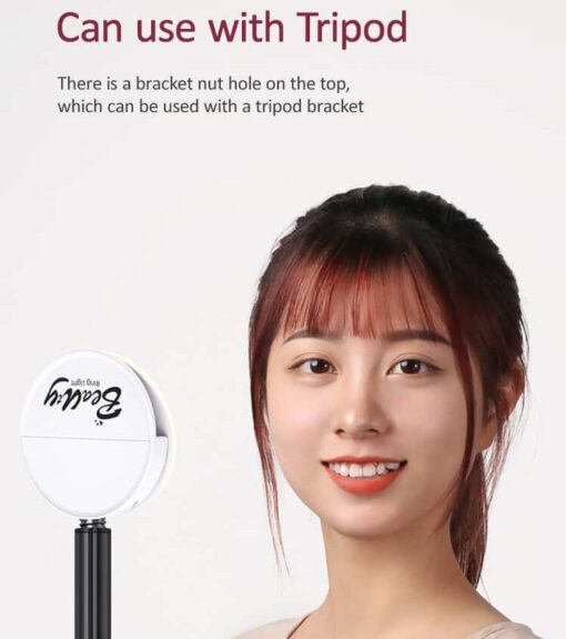 Mini Selfie Ring Light USB chargeable adjustable colour temperature & brightness - Image 3