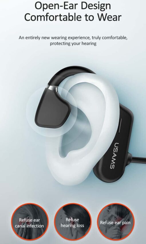 USAMS-JC Ear Hook Sports Bluetooth Earphones Waterproof Wireless Headsets - Image 9