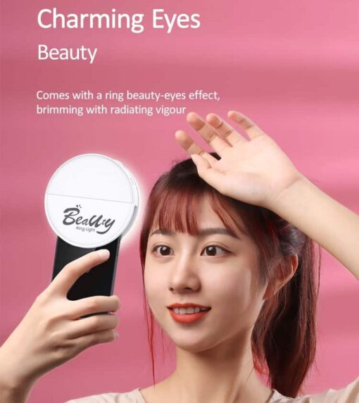 Mini Selfie Ring Light USB chargeable adjustable colour temperature & brightness - Image 10