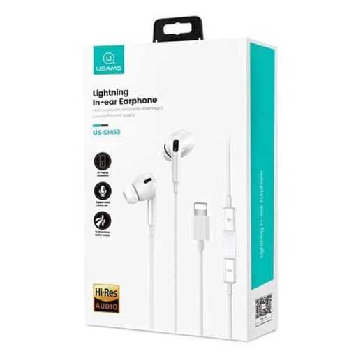 USAMS Headphones EP-41 iPhone , iPad Lightning In Ear - Image 2