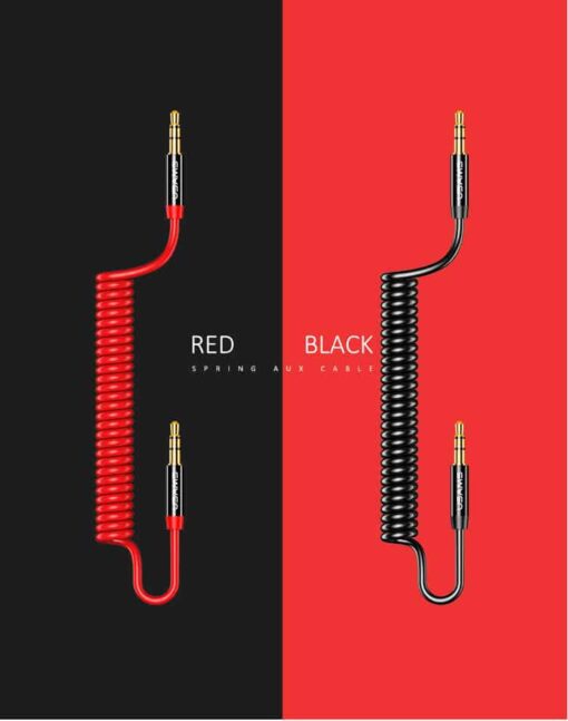 USAMS Aux Media Cable Spring Audio 3.5mm to 3.5 mm - Image 3